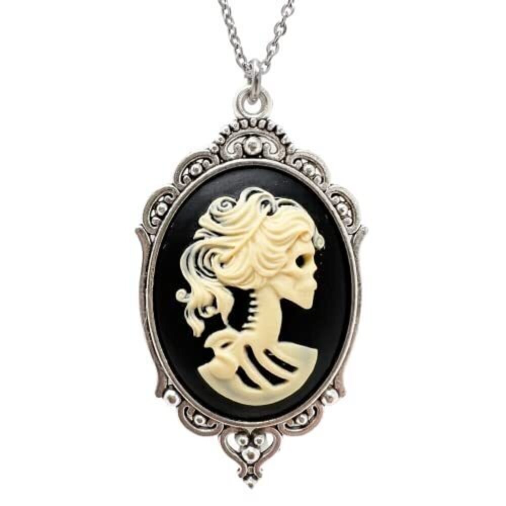 8225 Gothic Lolita dress accessories Pirate Sugar Skull necklace goth